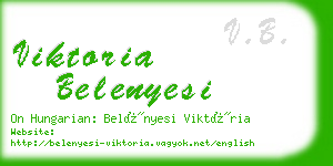 viktoria belenyesi business card